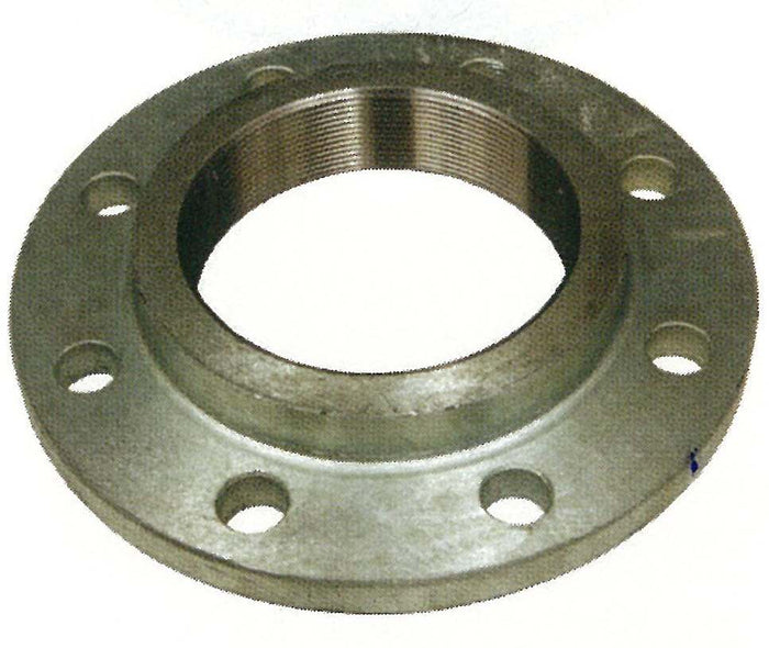 Metal flange on a white background