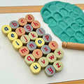 Tactile Lowercase Alphabet Stamping Stones