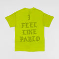 The Life of Pablo 2016 Las Vegas 'I Feel Like Pablo' Tee In Neon