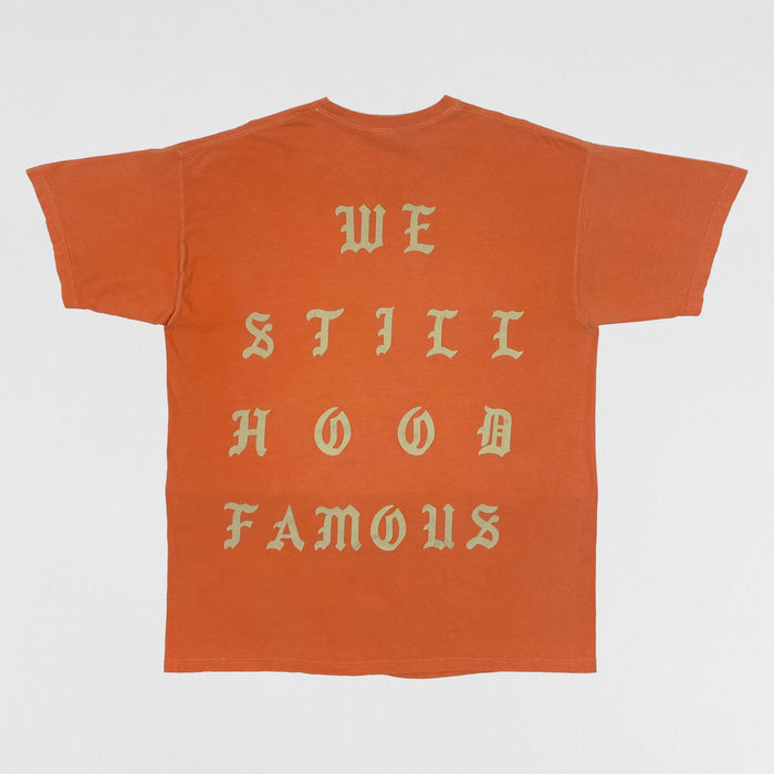 The Life of Pablo 2016 Los Angeles 'Hood Famous' Tee In Orange
