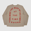 The Life of Pablo 2016 New York '30 Hours' Long Sleeve In Sand