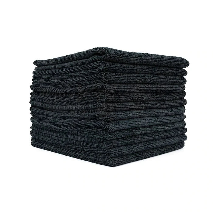 The Rag Company All-Purpose Terry Black 16" x 16" 12 pack - Auto Obsessed