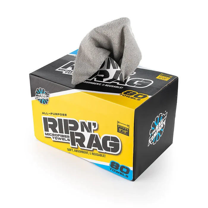 The Rag Company Rip N Rag 12'' x 12'' 80pc Roll - Auto Obsessed