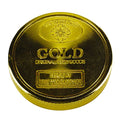 Premium aluminum alloy metallic gold herb grinder with embossed coin
