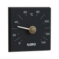 Thermometer - Square, Kanto Black - Superior Saunas