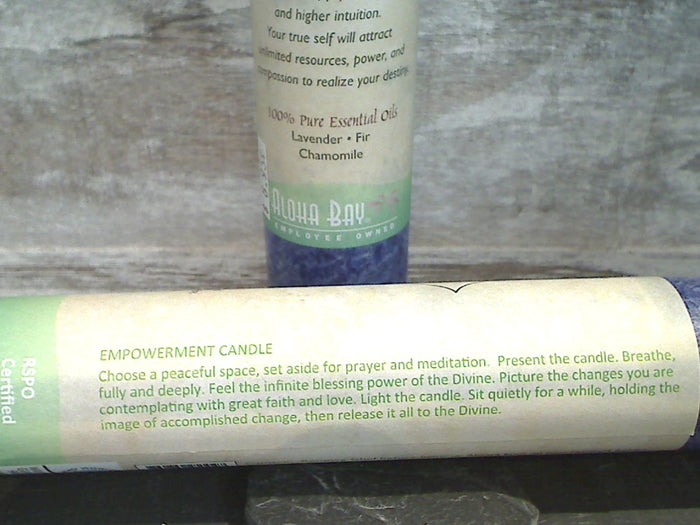 Third Eye Chakra Pillar Candle - Abundance