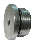 Metal plumbing pulley on a white background