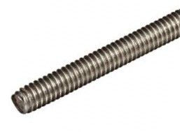 Europress 316 stainless steel threaded rod with hex nuts, durable industrial fastener for construction and assembly applications