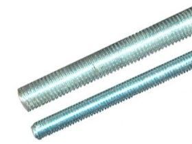 Zinc-plated threaded rod Europress HSROD08 for industrial or construction use, showing the threaded metal rod's surface and length.