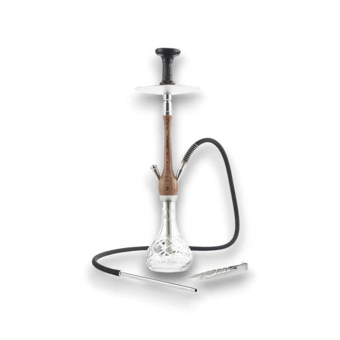 Timber LUX Hookah with Elegant Wood Finish