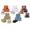 Toddler Dress-Up Vests & Hats Collection: Role-Play Set of 5 | Astronaut, Chef, Farmer, Nature Explorer & Pilot