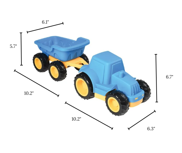 Toddler Tough Truck with Trailer | Classroom-Grade Construction Vehicle for Early Learners