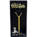 Gold mini dabber tool necklace with attached keychain