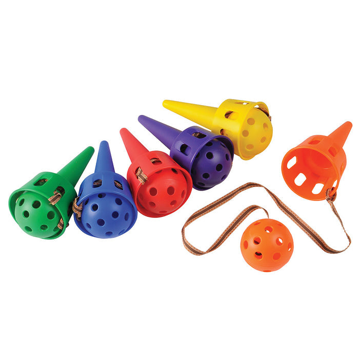 Toss-N-Catch Cups Set | 6-Piece Durable Coordination & Motor Skills Game