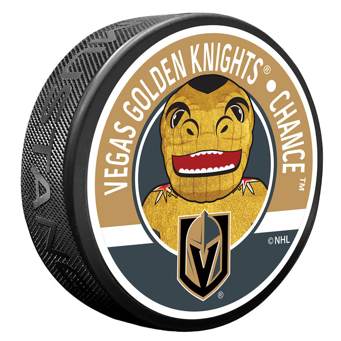 Vegas Golden Knights Chance Mascot Textured Puck