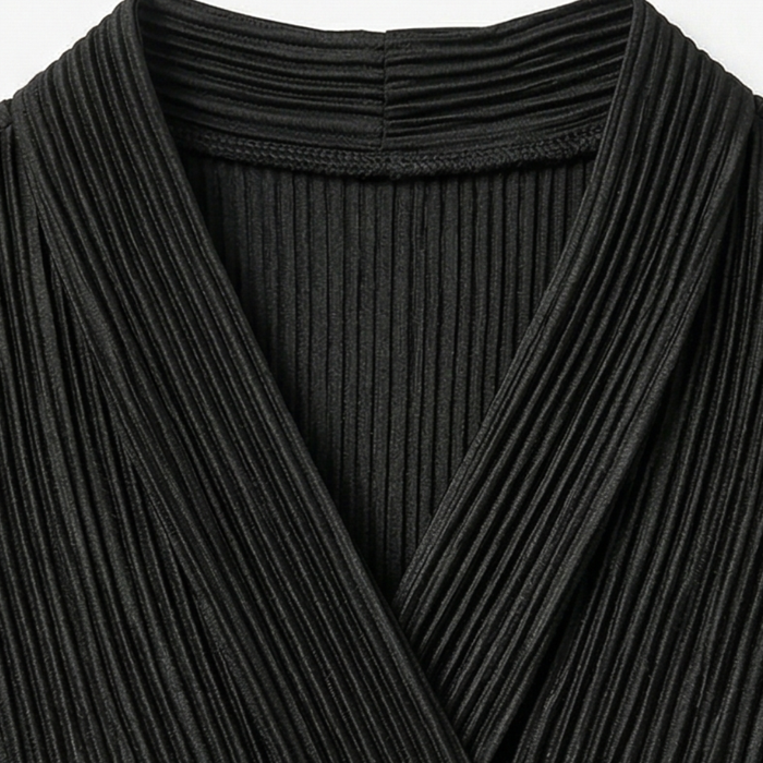 Vivara – Women's Pleated Peplum Set with Cinched Waist