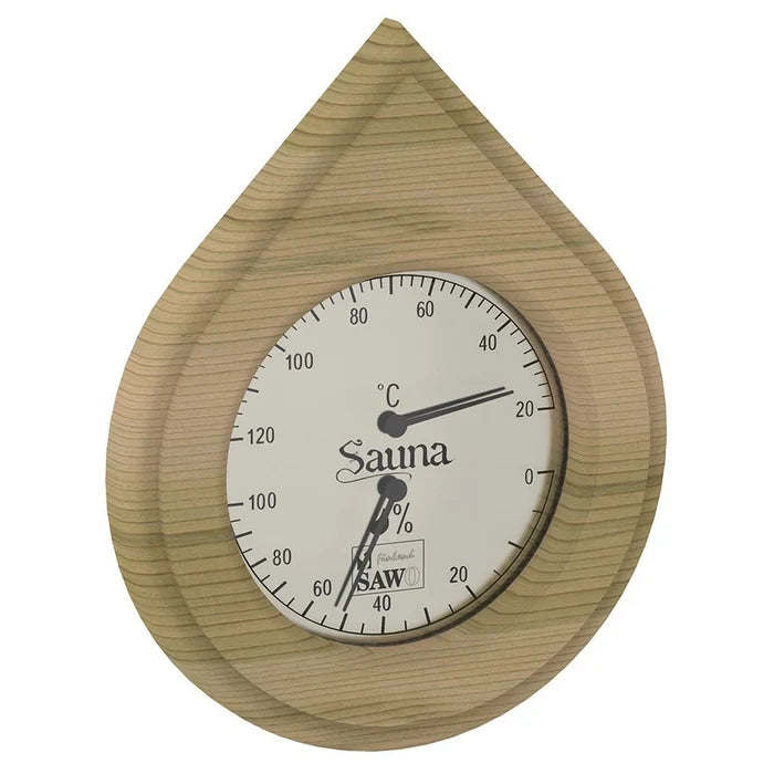 Thermometer / Hygrometer - Water Drop - Superior Saunas