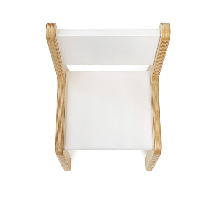 Whitney Plus 10" White Modern Birch Chair | Antimicrobial & Fully Assembled