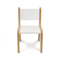 Whitney Plus 12" White Modern Birch Chair | Antimicrobial & Fully Assembled