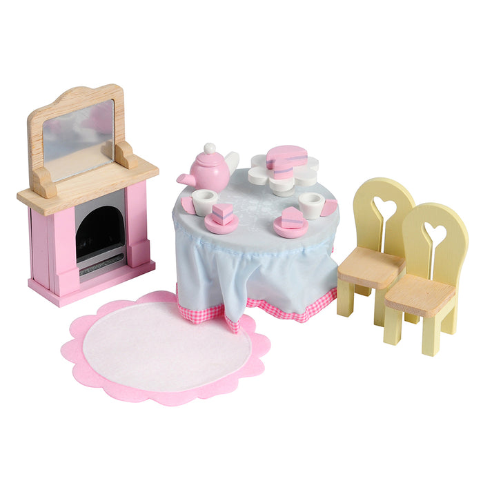 Wooden Fairytale Diningroom Furniture Playset