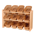 Wooden Rack of Baskets