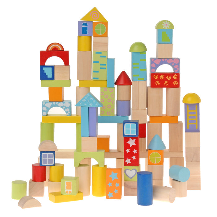 Wooden Tabletop Blocks - Set of 100
