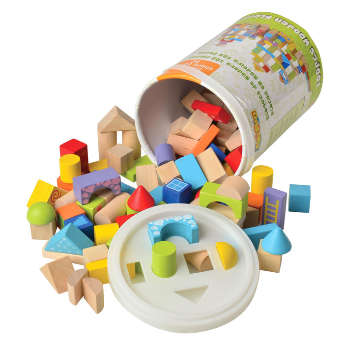 Wooden Tabletop Blocks - Set of 100