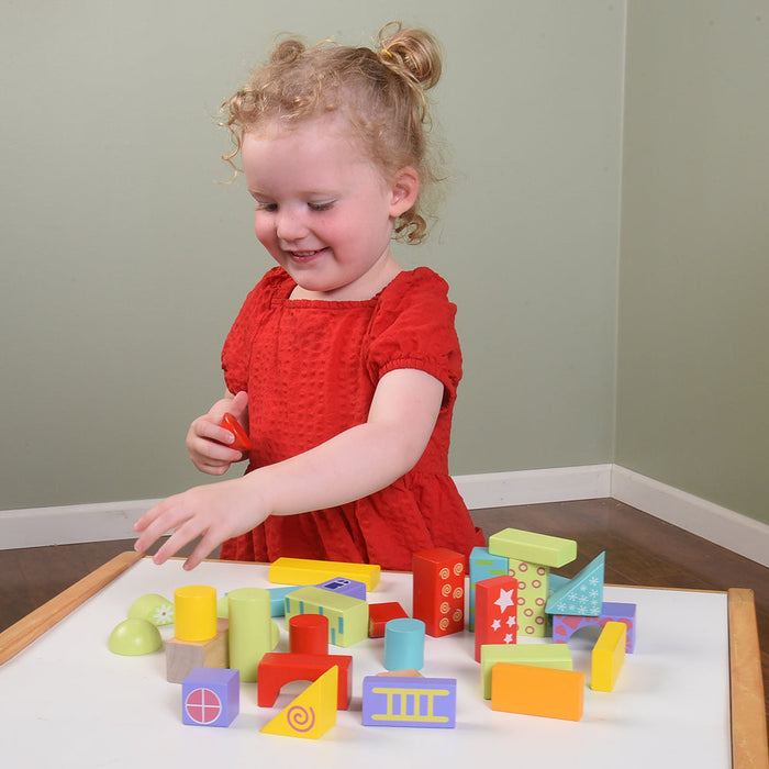 Wooden Tabletop Blocks - Set of 100