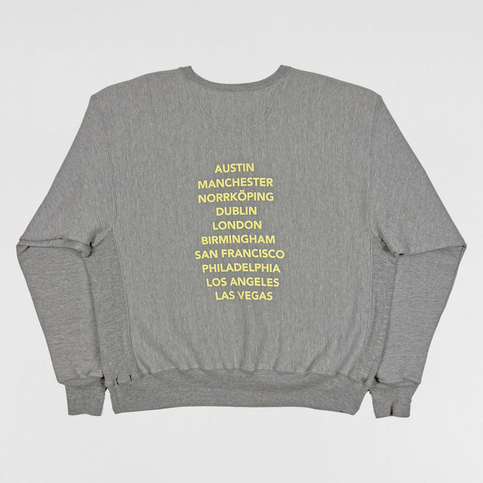 Yeezus Tour 2014 Unreleased Glastonbury Festival Crewneck In Grey