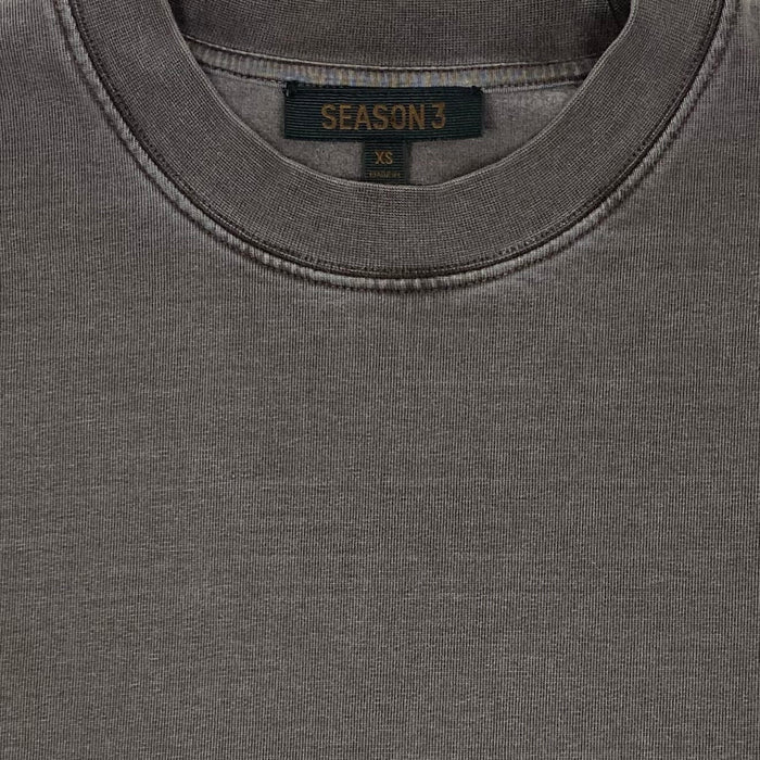 Yeezy Season 3 Heavy Knit Tee In Onyx
