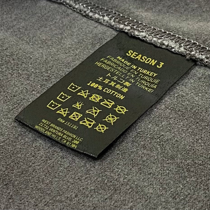 Yeezy Season 3 Heavy Knit Tee In Onyx