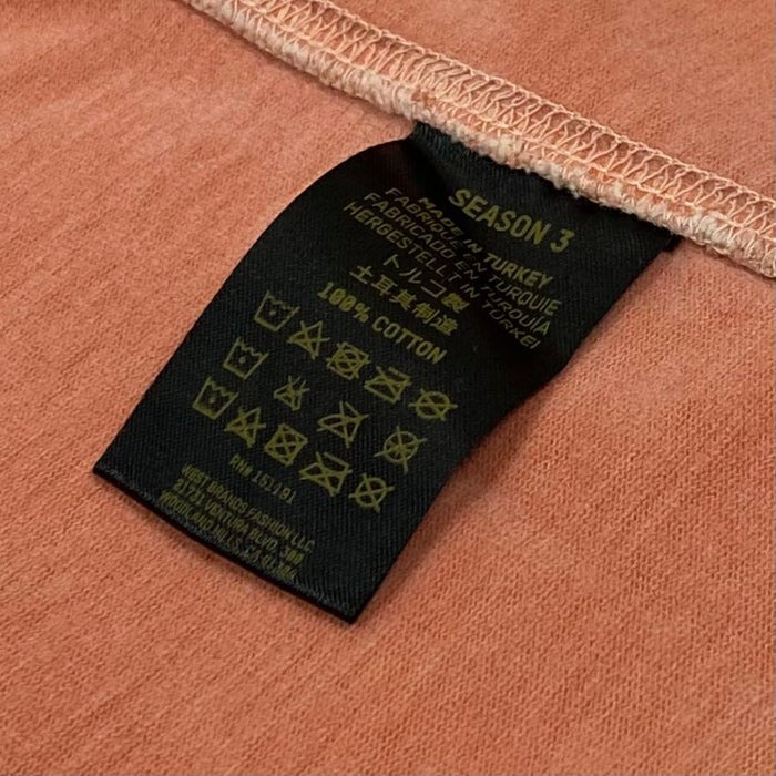 Yeezy Season 3 Heavy Knit Tee In Warning Orange