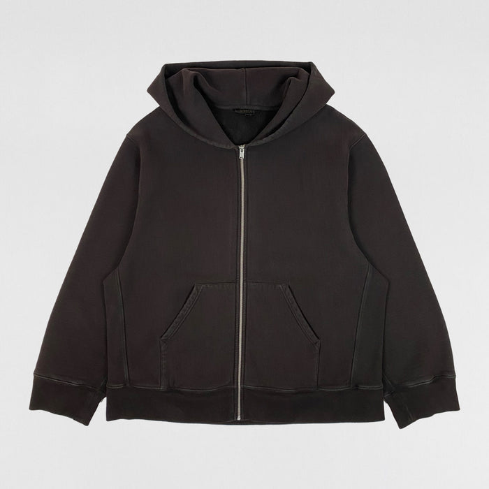Yeezy Season 3 Zip Up Hoodie In Onyx Dark