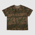 Yeezy Season 4 Boxy Tee In Dark Brown Realtree