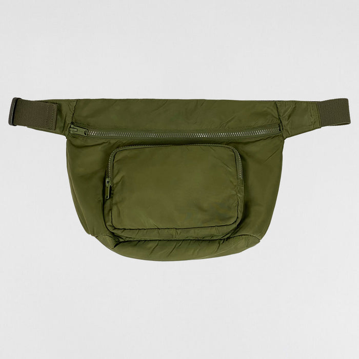 Yeezy Season 5 Nylon Padded Crossbody Bag In Truffle