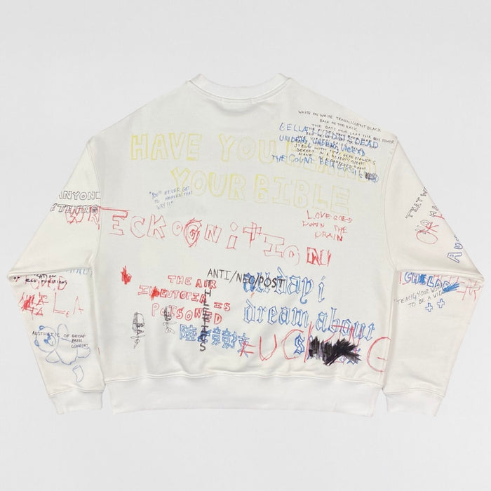 Yeezy Season 5 Scribbled Adidas Crewneck By ERD