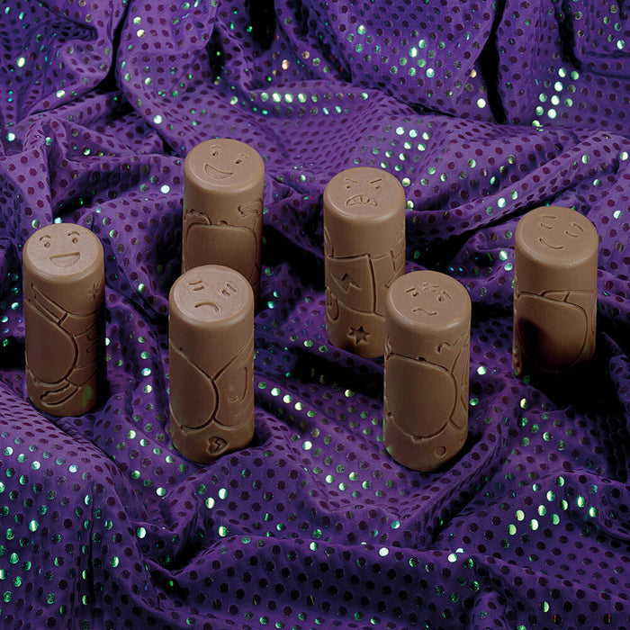 6 Piece Set of Emotion-Themes Dough Rollers