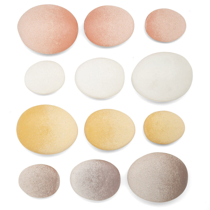 Set of 12 Tactile Sensory Sorting Stones