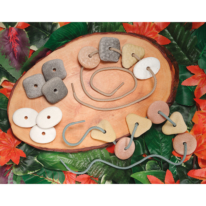 Tactile Threading Pebbles Set
